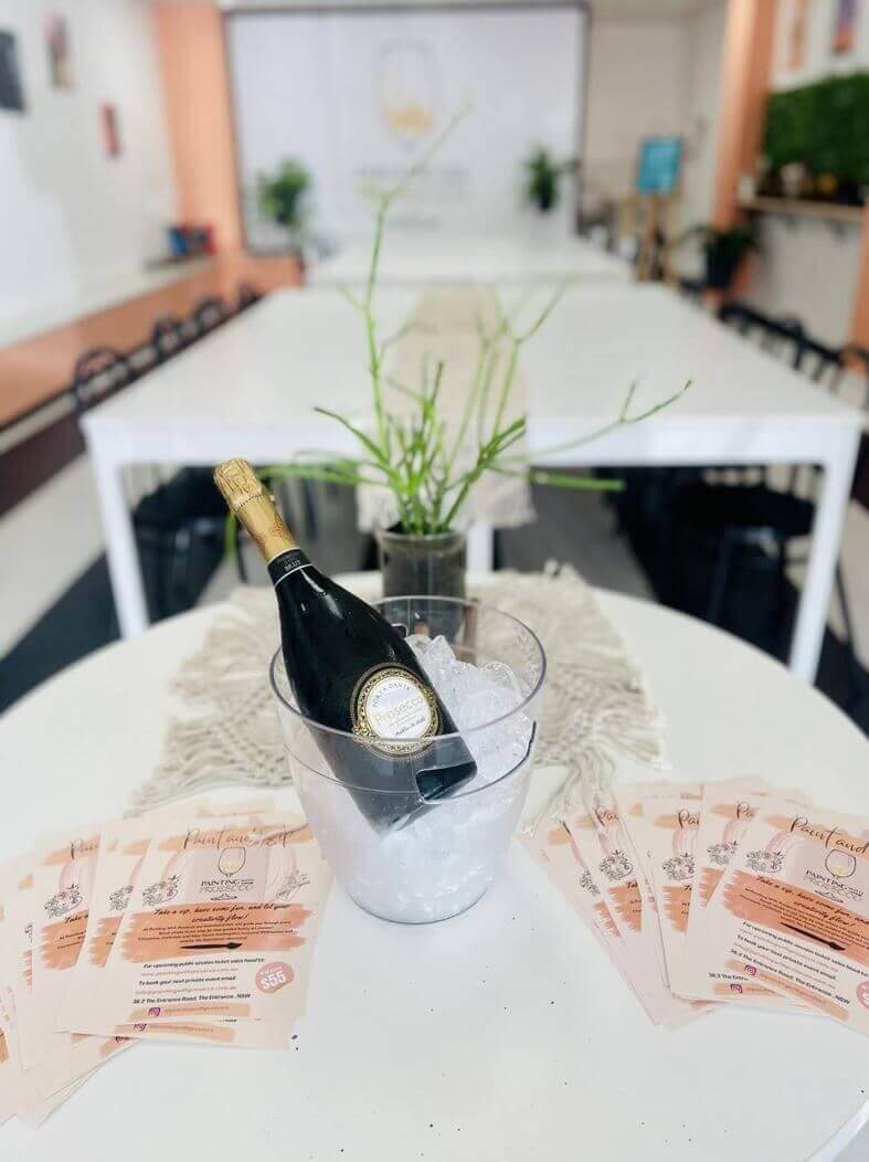 Painting With Prosecco Things to do Love Central Coast